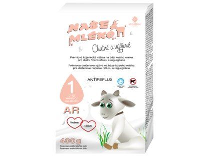 NAŠE MLÉKO® AR 1 ANTIREFLUX, 400 g